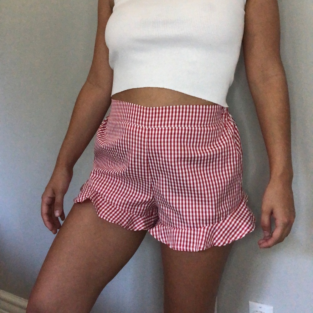 COPY - 🍐 Plaid Frill Shorts